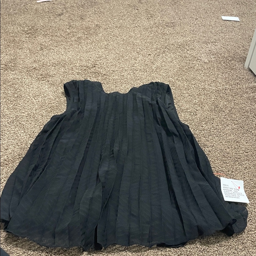 ASOS Black Pleated Blouse